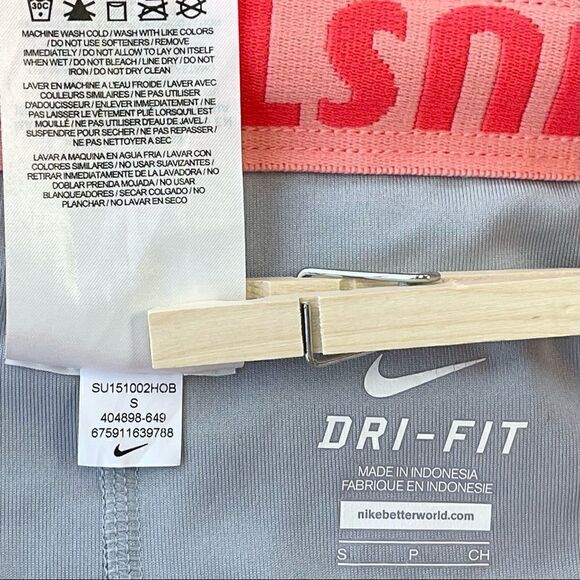 Nike Dri Fit Phantom Dual Running Shorts Fold Over Waist Orange Sz S - Picture 10 of 12